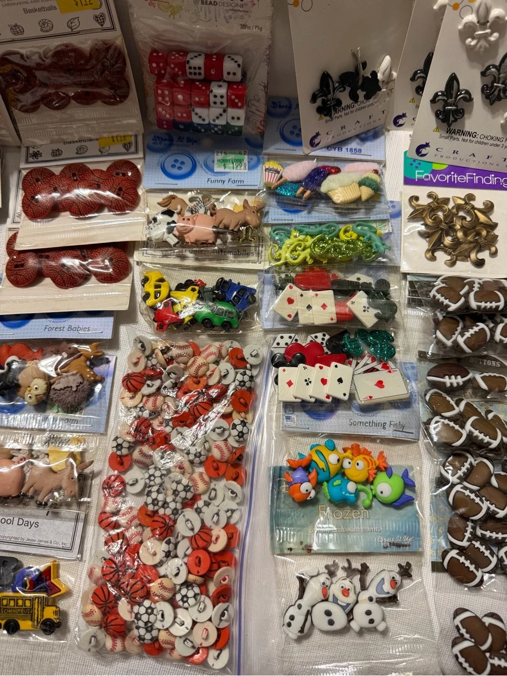 HUGE Assortment of Decorative Craft Buttons